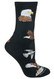 Raptors Black Ladies Socks