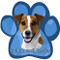 Jack Russel Terrier Paw Print Magnet