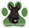 Scottie Paw Print Magnet