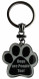 Dogs are People Too! Paw Print Keychain