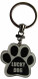 Lucky Dog Paw Print Keychain