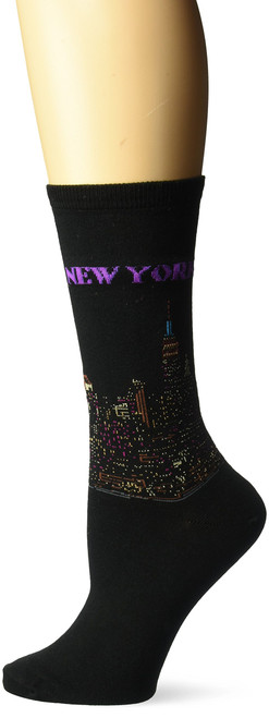 New York City Black Ladies Crew Socks