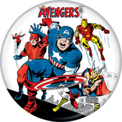 Marvel Comics 1980s Avengers #4 Cover 1.25" Pinback Button