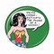 DC Comics Wonder Woman Power of Woman 1.25" Pinback Button