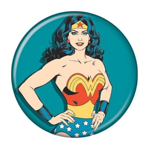 DC Comics Wonder Woman Teal 1.25" Pinback Button