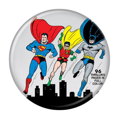 DC Comics Superman Batman Robin World's Best # 1 Cover 1.25" Pinback Button
