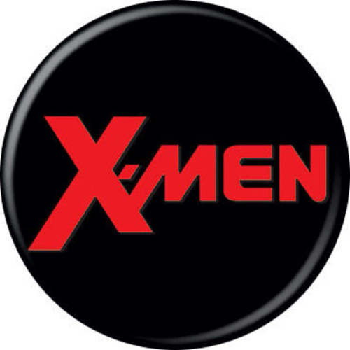 Marvel Comics Xmen Word Logo 1.25" Pinback Button