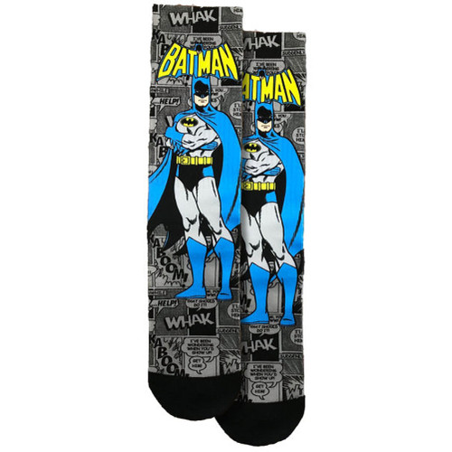 Batman One Size Fits Most Crew Socks