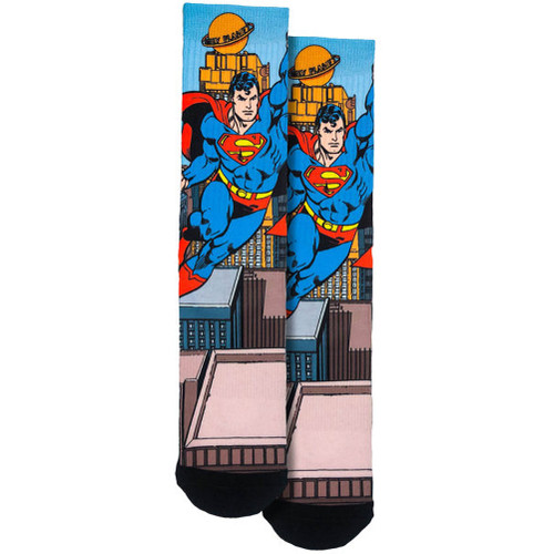 Superman One Size Fits Most Crew Socks