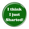 Enthoozies I Think I Just Sharted! Fart Green 1.5 Inch Diameter Pinback Button