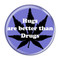 Enthoozies Hugs are better than Drugs Periwinkle 1.5" Pinback Button