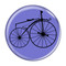 Enthoozies Bike Velocipede Boneshaker Cycling Biking Periwinkle 2.25 Inch Diameter Pinback Button