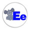 Enthoozies Letter E Elephant Initial Alphabet 2.25 Inch Diameter Refrigerator Magnet