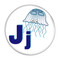 Enthoozies Letter J Jelly Fish Initial Alphabet 2.25 Inch Diameter Refrigerator Magnet