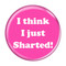 Enthoozies I Think I Just Sharted! Fart Fuschia 2.25 Inch Diameter Refrigerator Magnet