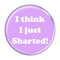 Enthoozies I Think I Just Sharted! Fart Lavender 2.25 Inch Diameter Refrigerator Magnet