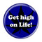 Enthoozies Get high on Life! Dark BlueDark Blue 1.5" Refrigerator Magnet
