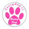 Enthoozies Everyday is Hump Day Dog Paw Print Fuschia 1.5 Inch Diameter Refrigerator Magnet Style