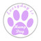 Enthoozies Everyday is Hump Day Dog Paw Print Lavender 1.5 Inch Diameter Refrigerator Magnet