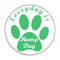 Enthoozies Everyday is Hump Day Dog Paw Print Mint 1.5 Inch Diameter Refrigerator Magnet Made in the USA