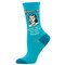 Women Half the Population All The Brains! One Size Fits Most Teal Ladies Socks