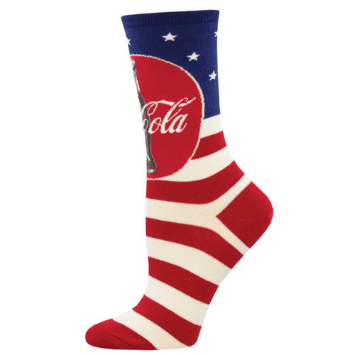 Americana Coca-Cola Coke One Size Fits Most Navy Ladies Socks