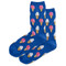 Ice Cream Dark Blue Ladies Crew Socks