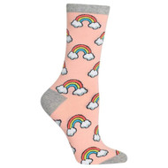 Rainbow Blush Ladies Crew Socks