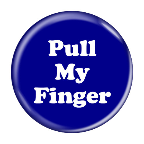 Pull My Finger Fart Dark Blue 2.25" Refrigerator Bottle Opener Magnet