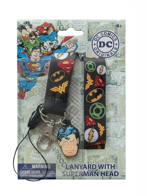 DC Comic Heroes Lanyard with PVC Dangle