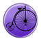 Enthoozies Bike Penny Farthing  Cycling Biking Purple 1.5 Inch Diameter Refrigerator Magnet