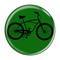 Enthoozies Bike Road Cruiser Cycling Biking Green 1.5 Inch Diameter Refrigerator Magnet