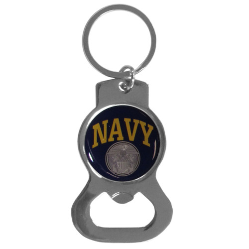 Navy Bottle Opener Key Chain