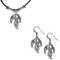 Bundle 2 Items: Dragon Dangle Earrings and Adjustable Cord Necklace
