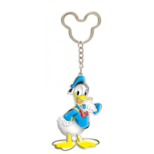 Monogram International Pewter Key Ring, Coloured Donald Duck
