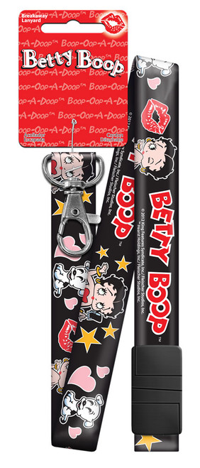 Betty Boop Black Lanyard