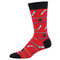 Hockey Power Play One Size Fits Most Red Mens Socks