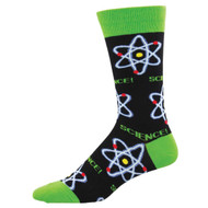 Lemme Atom One Size Fits Most Black Mens Socks