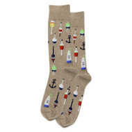 Buoy Hemp Heather Mens Crew Socks