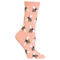 Bees Pink Ladies Crew Socks