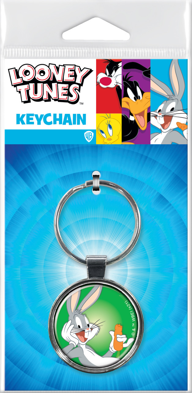 Looney Tunes Bugs Bunny Keychain Sunset Key Chains