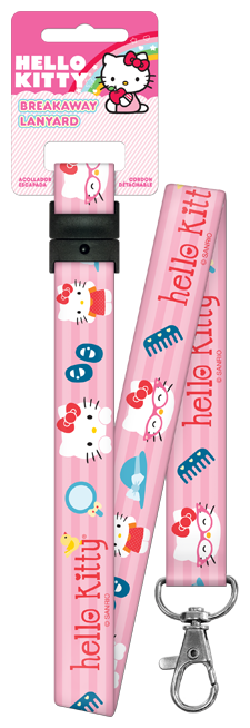 Hello Kitty Dollhouse Lanyard Keychain