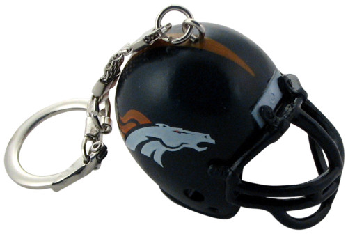 Denver Broncos Helmet Keychains 6 Pack