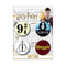 Harry Potter 4 Piece Button Set #84961BT4