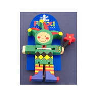 Wooden Jester Flexi Character by The Toy Workshop