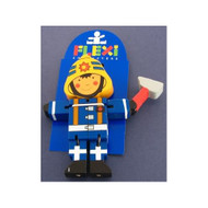 Wooden Fireman With Axe Flexi by The Toy Workshop