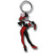 Harley Quinn Batman Laser Cut Rubber Keychain New