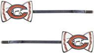 Chicago Bears Bow Bobby Pin (2-Pack)