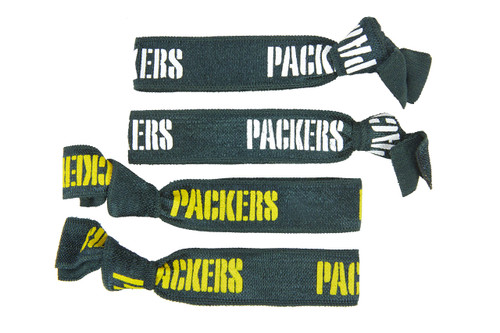Green Bay Packers Hair Ties (4-Pack)