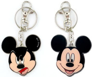 Mickey Mouse Expression Pewter Keychain